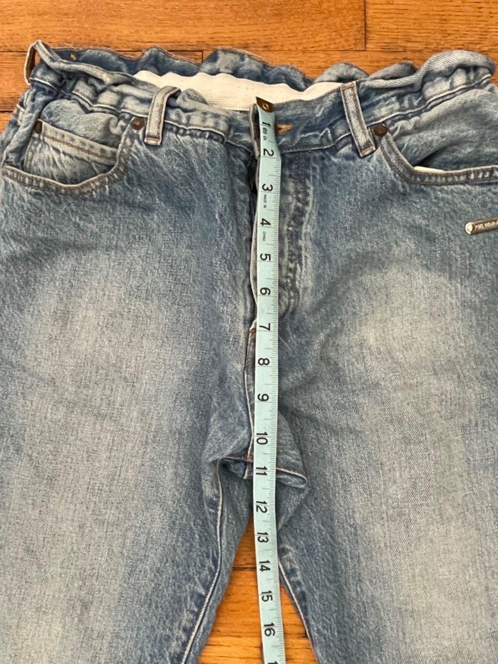 Off-White c/o Virgil Abloh Elastic Waist Cropped Jeans - Picture 5 of 11